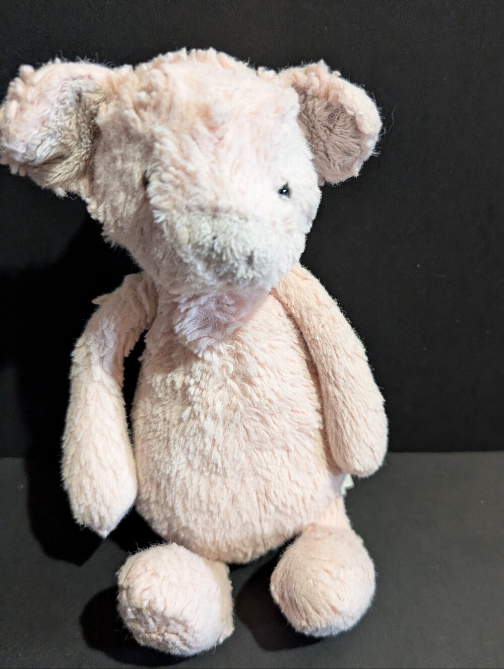 Jellycat Bashful Piggy Pig Plush Pink Gray Snout 8" Soft Stuffed Plush Animal